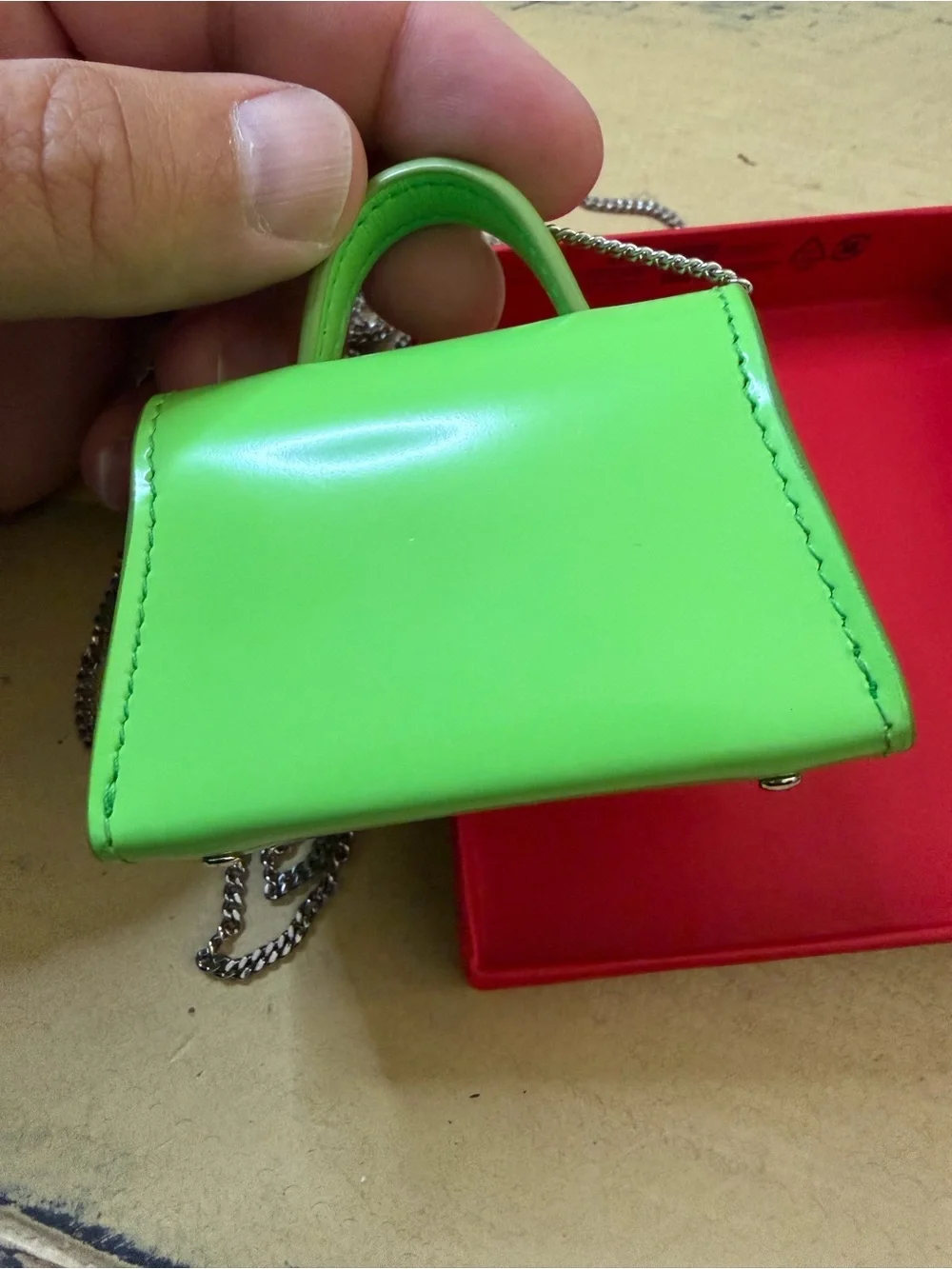 Salvatore Ferragamo Neon Green AirPods Case - Picture 4 of 5
